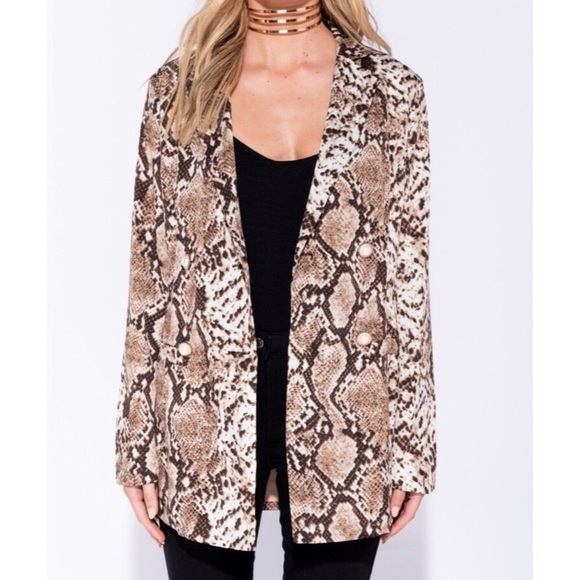 Chloé | Double Breasted Snake Blazer - Picture 4 of 8